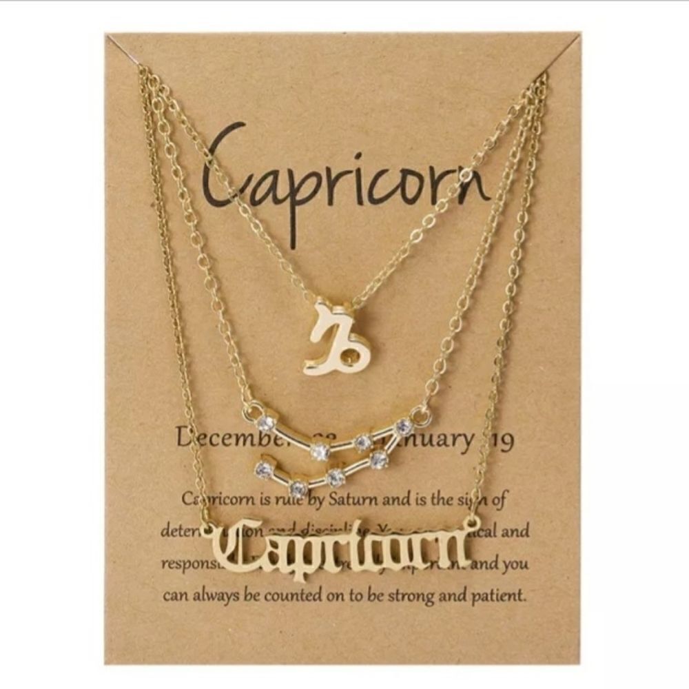 Brand new horoscope Capricorn necklace
